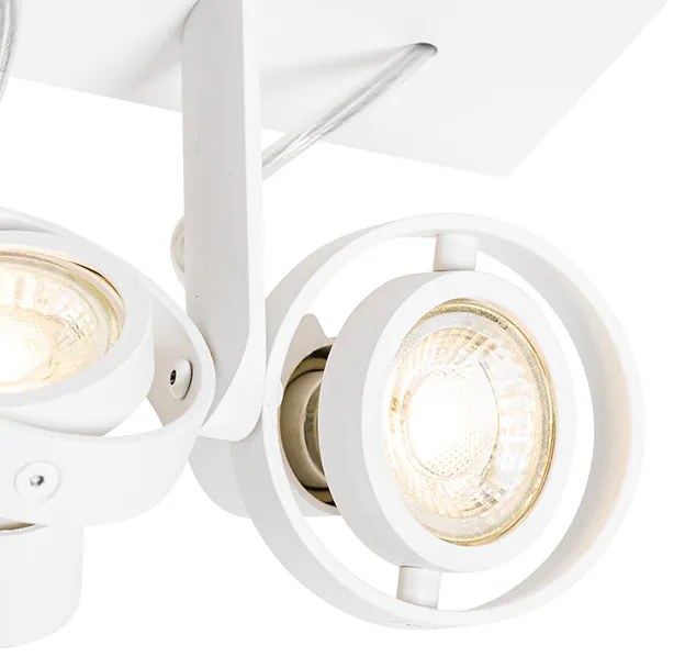 Foco moderno branco 2 luzes - Master 50 Moderno