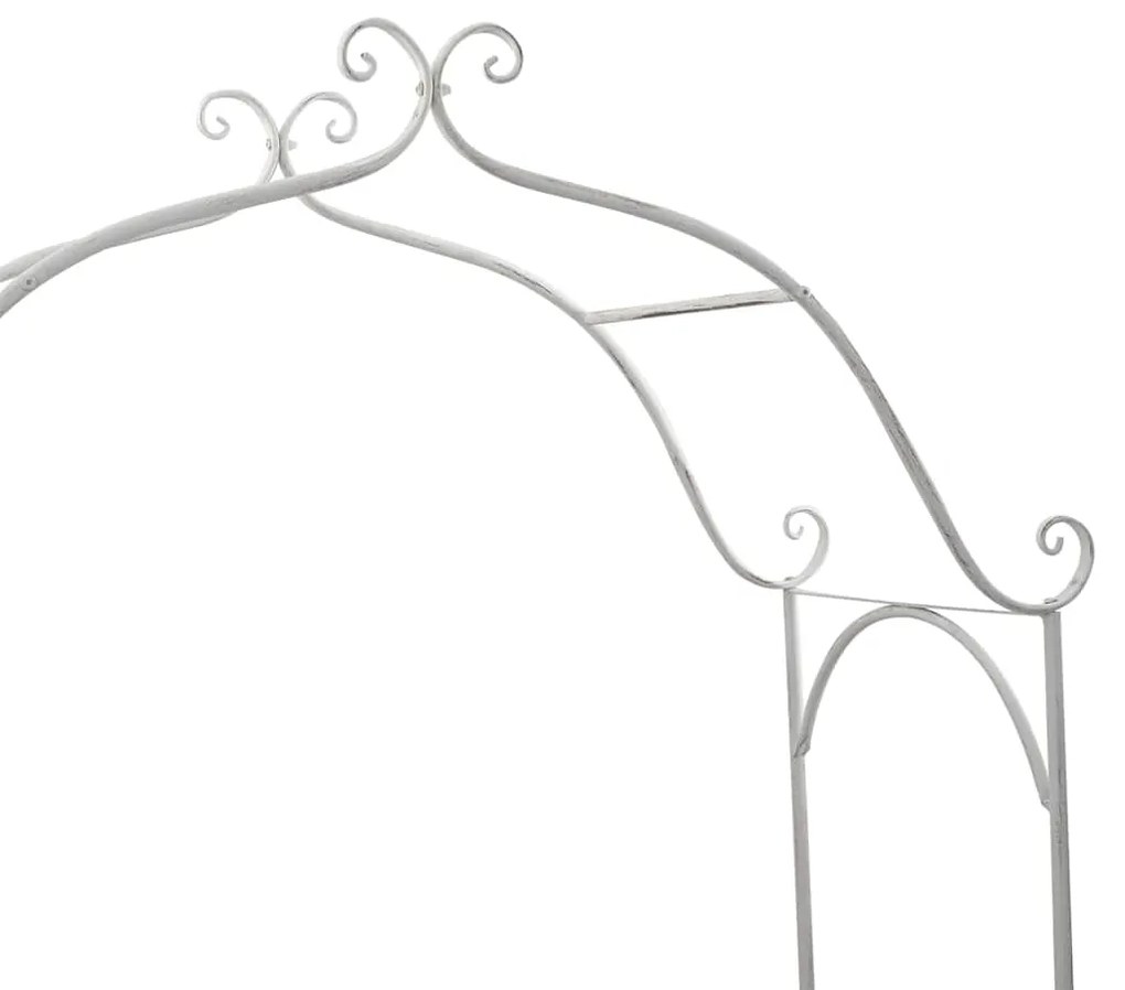 Banco Branco Metal 121 x 48 x 200 cm Inserções Decorativas