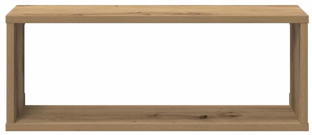 Prateleiras parede cubo 4 pcs deriv. madeira carvalho artisiano