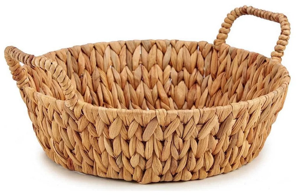 Centro de mesa Metal Jacinto-de-água Com pegas Castanho natural (35,5 x 16,5 x 39 cm)