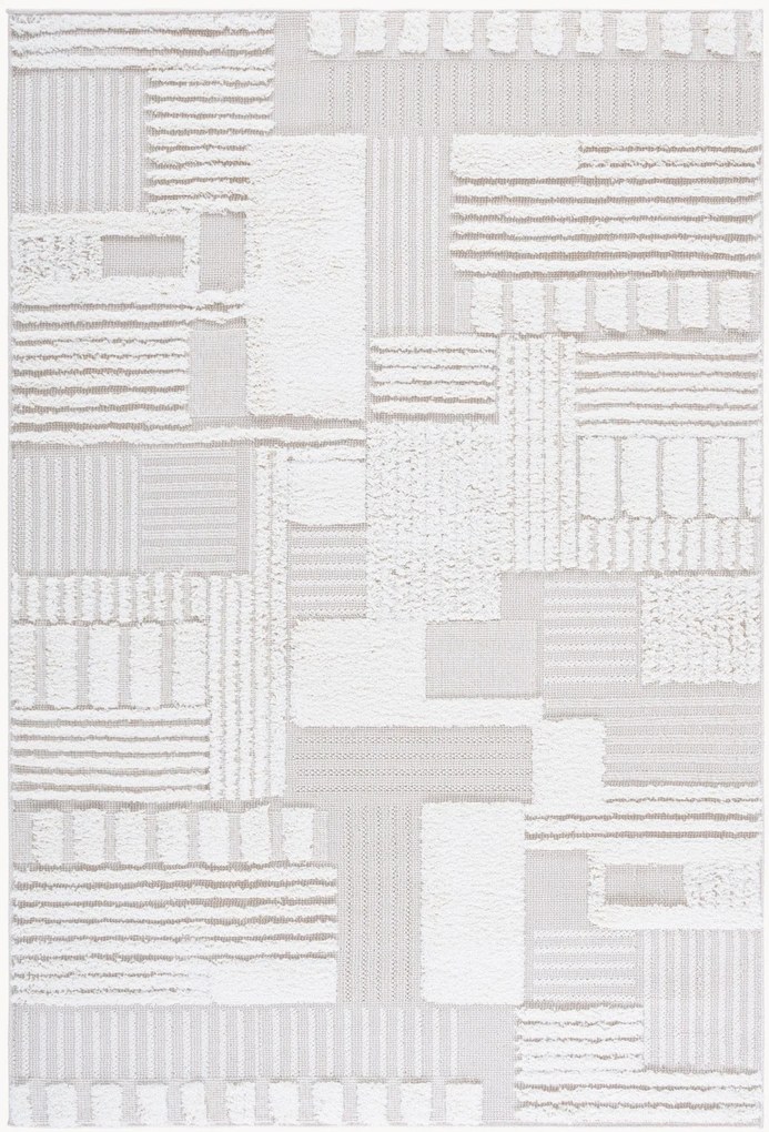 Tapete artesanal com relevo Halo