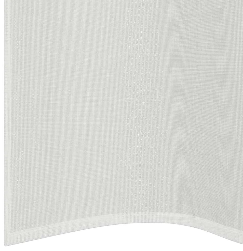 Cortinas de voile com ilhós 2 pcs branco