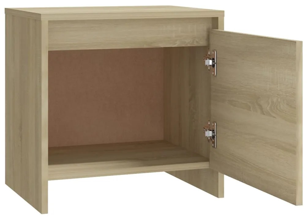 Mesa cabeceira 45x34x44,5cm derivados madeira carvalho sonoma