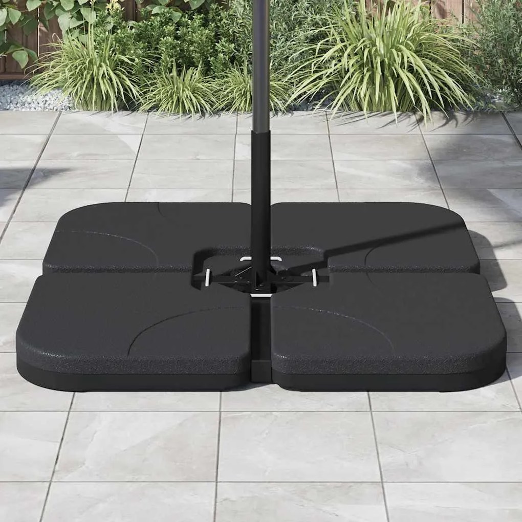 Base de guarda-sol portátil areia/água 60 L
