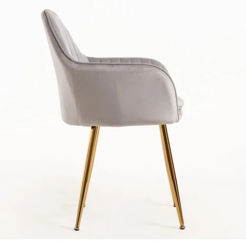 DUDECO - Cadeira Norbana Gold Cinzento claro