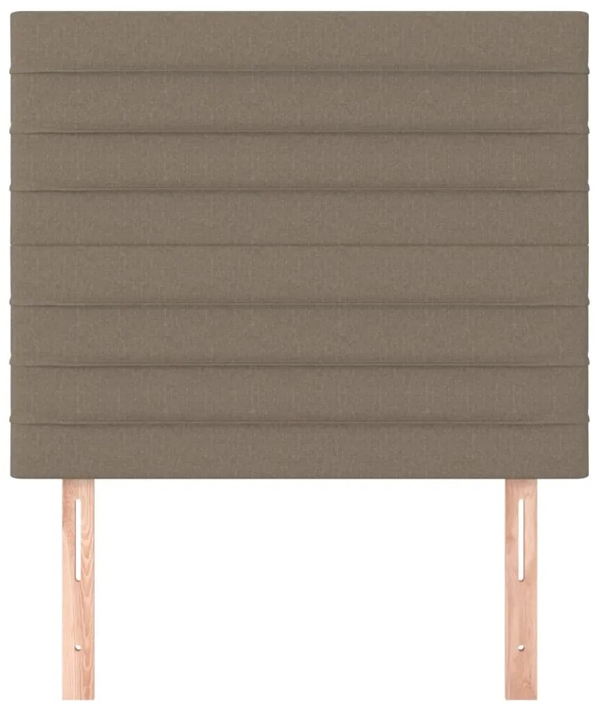 Cabeceira cama 2 pcs tecido 90x5x78/88 cm cinzento-acastanhado