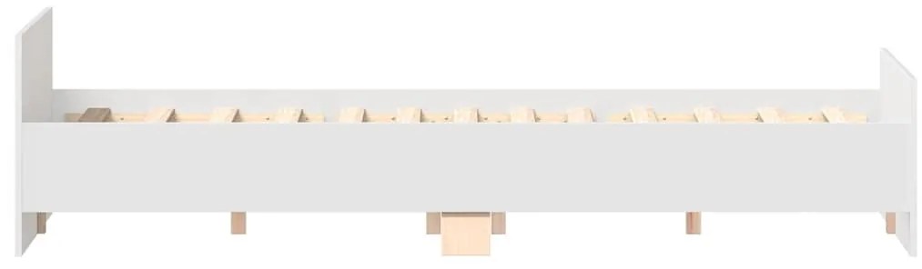 Estrutura cama c/ painéis de cabeceira e pés 120x200 cm branco