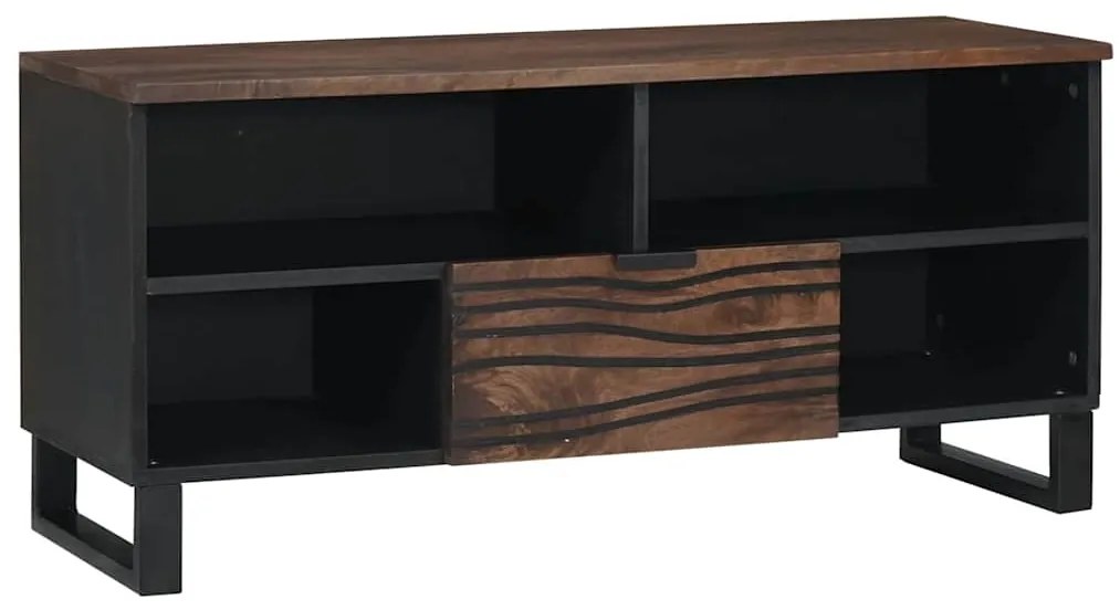 vidaXL Armário de TV com gaveta Castanho 105 x 33 x 46 cm
