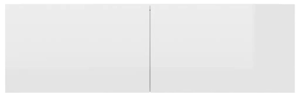 Móvel de TV Lude de Parede de 100cm - Branco Brilhante - Design Modern