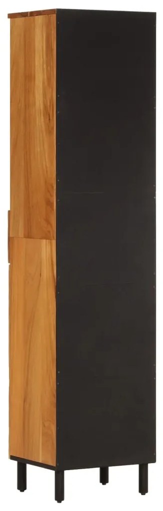 Armário de casa de banho 38x33x160 cm madeira de acácia maciça