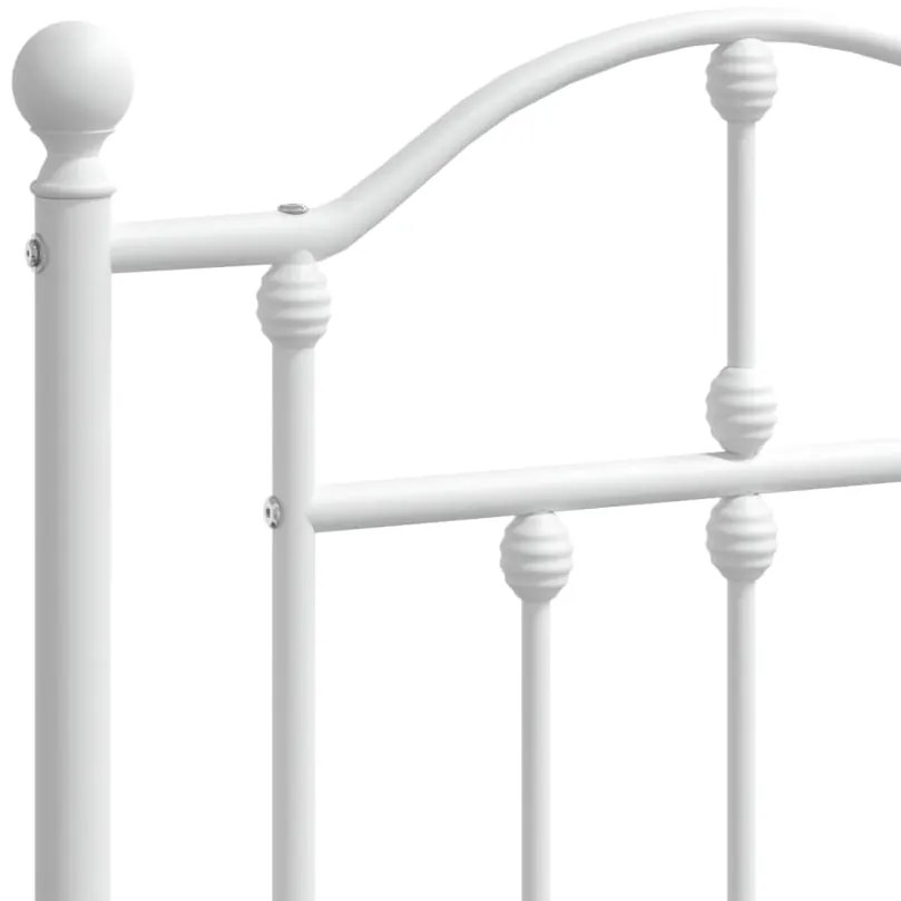 Cabeceira de cama 150 cm metal branco