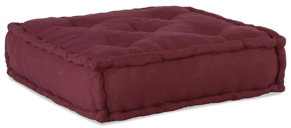 Pufe modular 70x70x36 cm tecido castanho