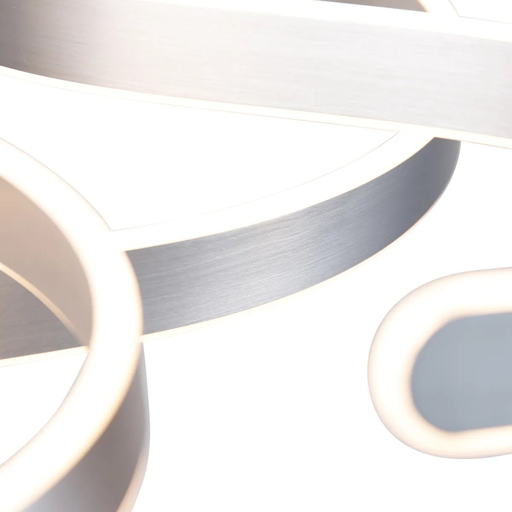Candeeiro de suspensão design em aço com LED regulável em 3 níveis - Frank Design