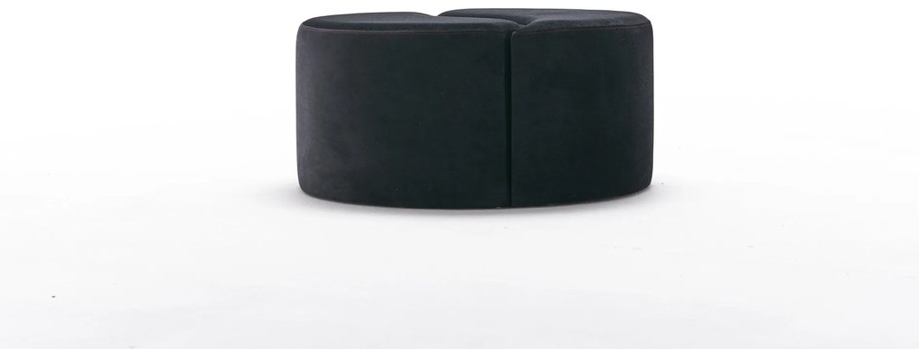 Pouffe Alis Puf – Anthracite/Pink – 80x40x80 cm