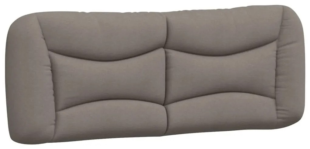 Cama sem colchão 180x200 cm tecido castanho-acinzentado