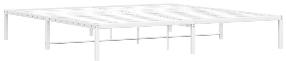 Estrutura de cama 193x203 cm metal branco