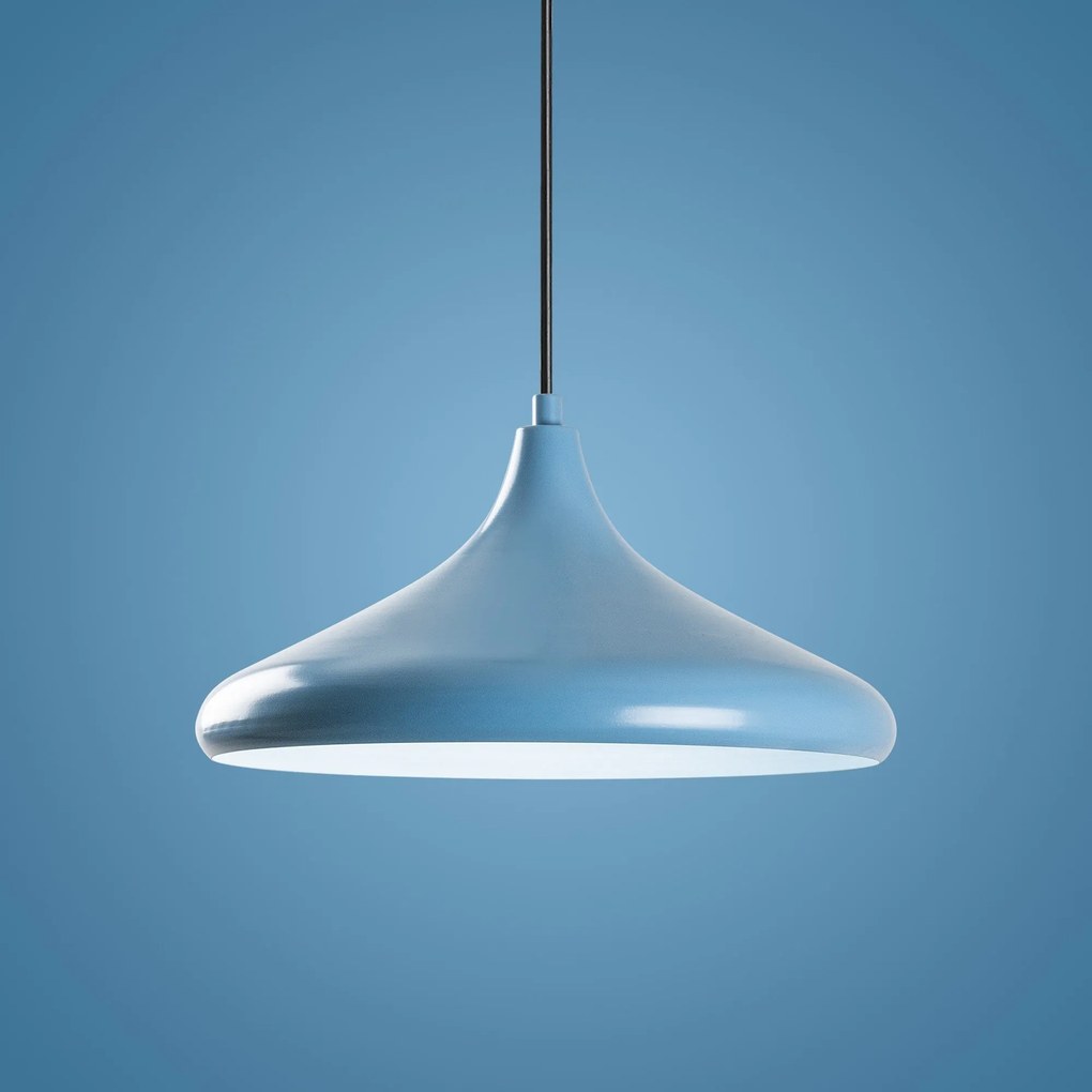 Candeeiro de Teto Eysan – Azul Claro – Ø35 h:20 cm