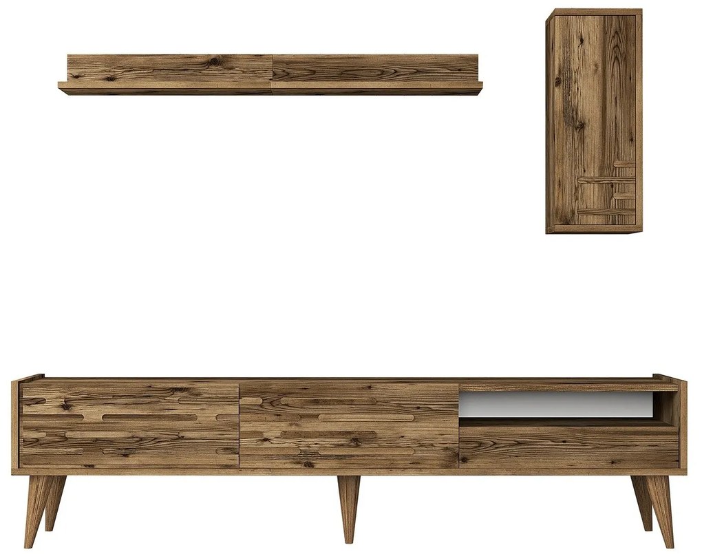 Móvel TV Valensiya – Nogal – 180x35x45 cm