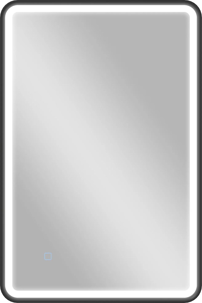 HOMCOM Espelho de Casa de Banho com Iluminação 90x60 cm Espelho Led de Parede Anti-Embaçamento 3 Cores de Luz Regulável Preto | Aosom Portugal