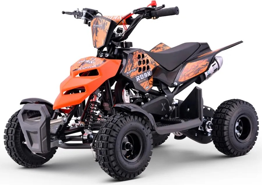 Mini moto 4 gasolina para crianças 49cc Raptor R4 Laranja