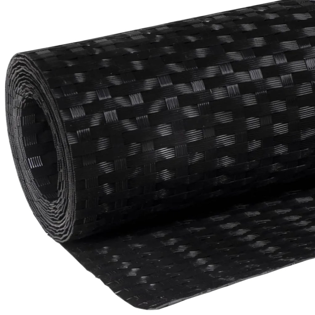 Tela de varanda 300x80 cm vime PE preto