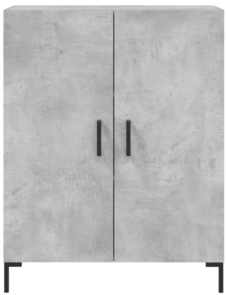 Aparador 69,5x34x90 cm madeira processada cinza cimento