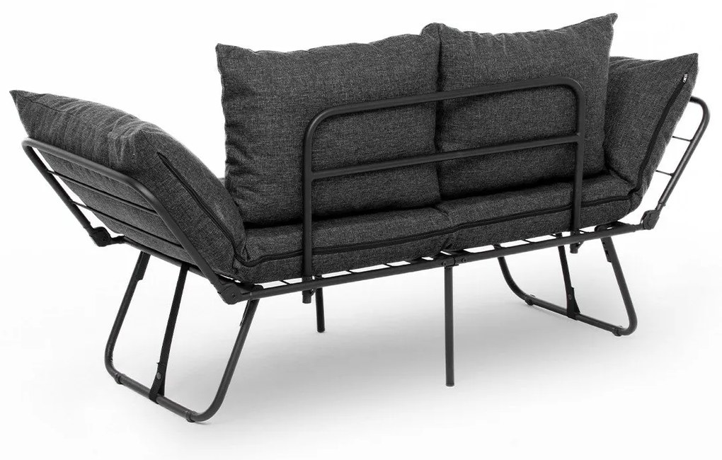 Sofá-Cama de 2 Lugares Viper – Cinzento Escuro – 150x78x60 cm