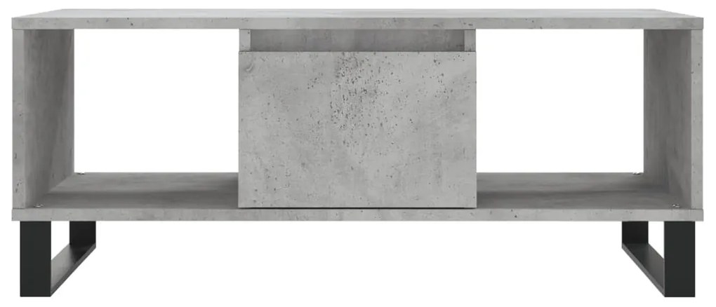 Mesa de centro 90x50x36,5 cm derivados madeira cinzento cimento