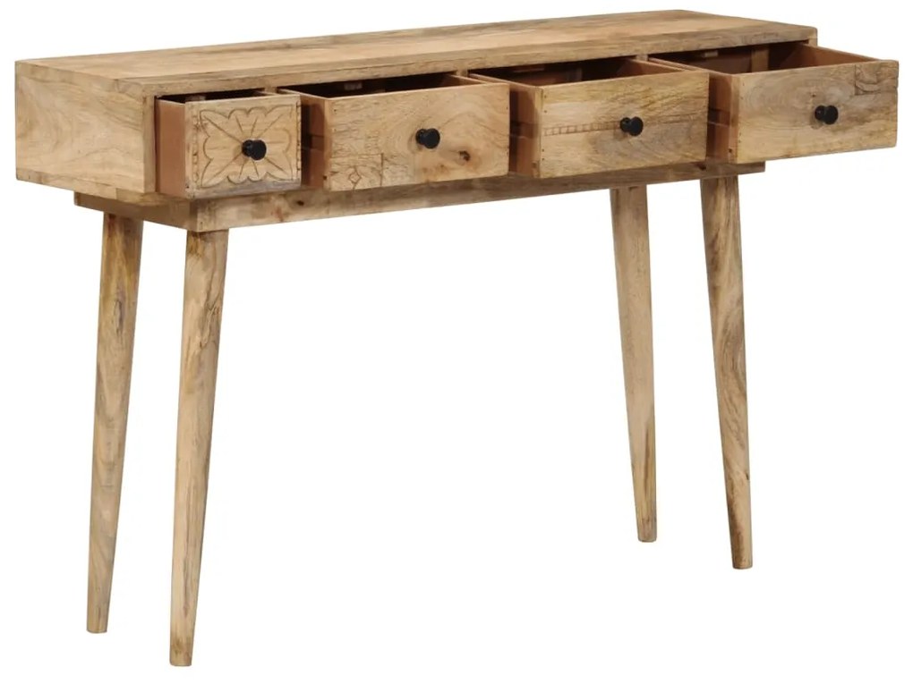 Mesa consola 110x30x75 cm madeira de mangueira maciça
