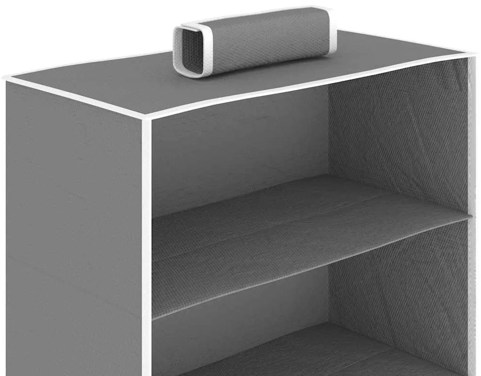 Arrumação suspensa para armário 10 compartimentos 2 pcs tecido