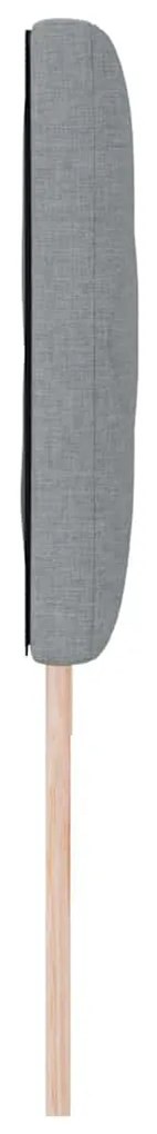 Cabeceira com Design de Blocos de Diamante Cinza Claro 180 cm - Tecido