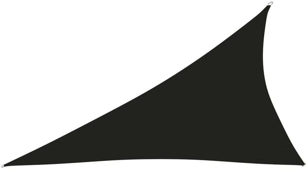 Para-sol estilo vela tecido oxford triangular 4x5x6,4 m preto