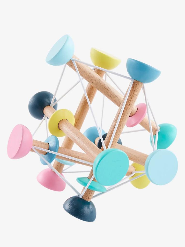 Brinquedo estica-encolhe Montessori, em madeira FSC® multicolor