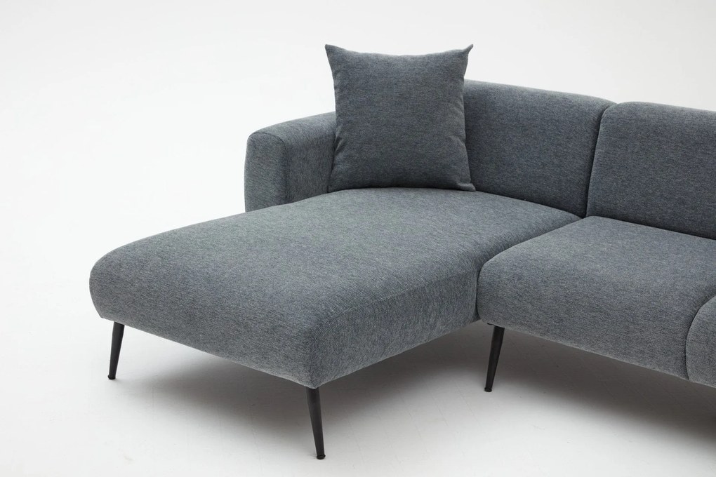 Sofá de Canto Side – Antracite – 252 cm x 77 cm x 82 cm