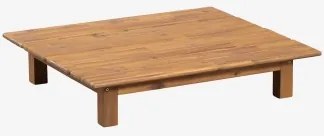 Mesa De Centro Retangular Para Jardim 85x75 Cm Em Madeira De Acácia Brina Castanho Acácia - Sklum
