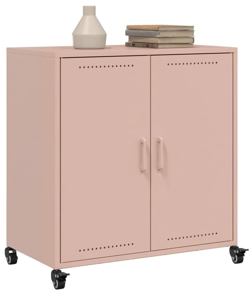 Aparador 68x39x72 cm aço rosa