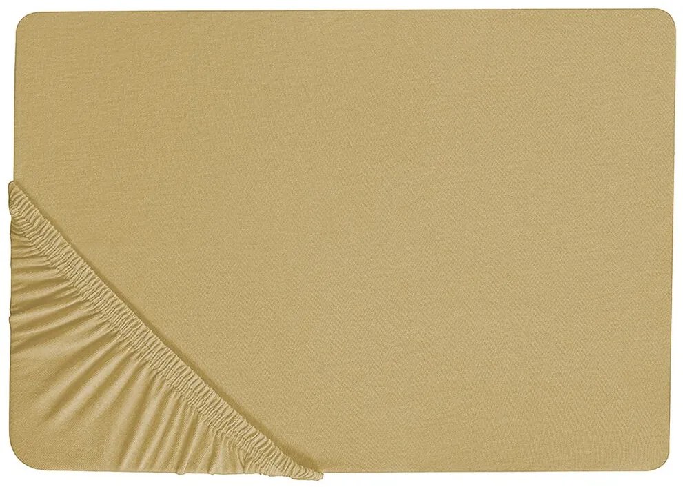Lençol-capa em algodão verde azeitona 140 x 200 cm JANBU Beliani