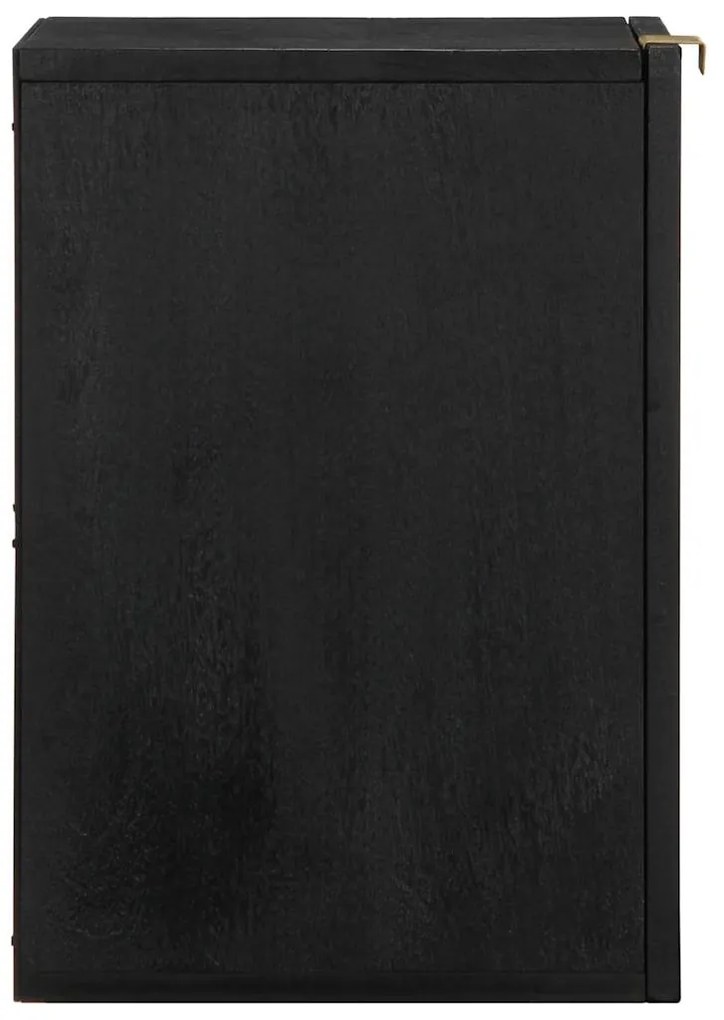 Armário suspenso p/ WC 38x33x48 cm derivados de madeira preto