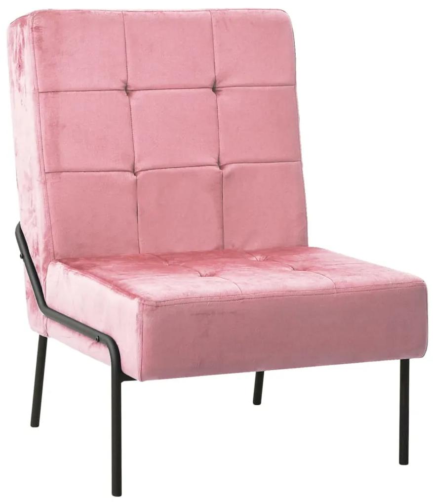 Cadeira de descanso 65x79x87 cm veludo rosa