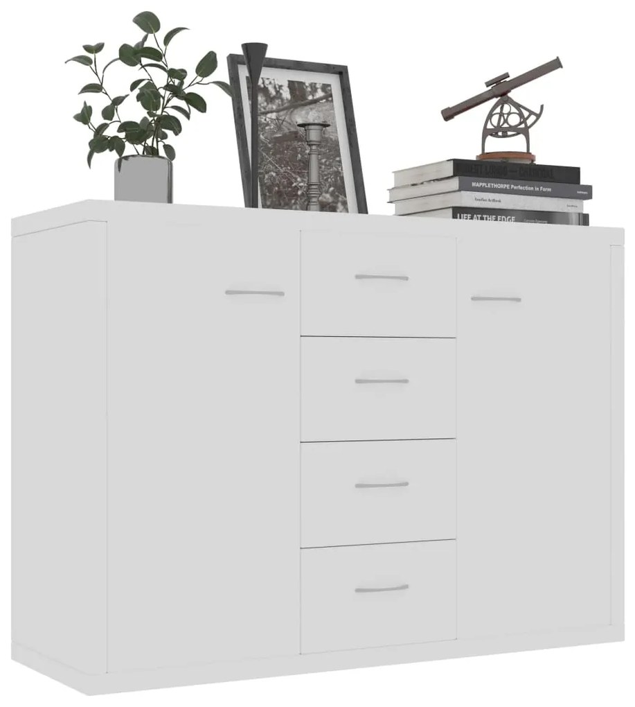 Aparador 88x30x65 cm contraplacado branco