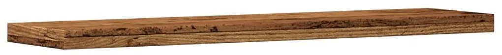 Prateleiras de parede 4 pcs derivados de madeira madeira velha