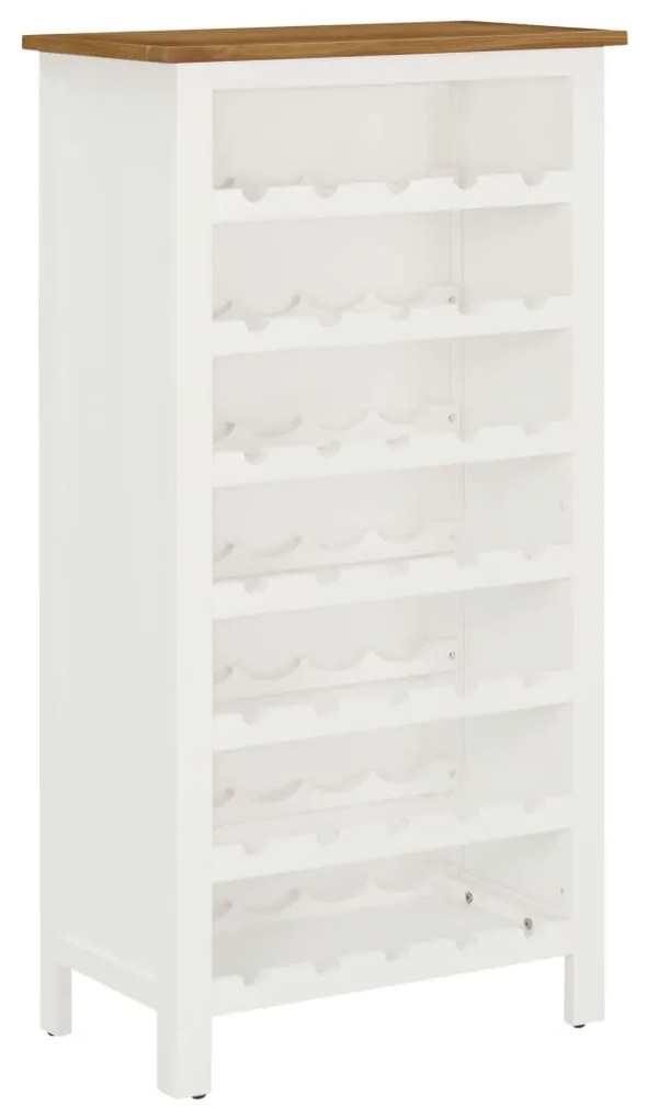 vidaXL Garrafeira 56x32x110 cm madeira de carvalho maciça