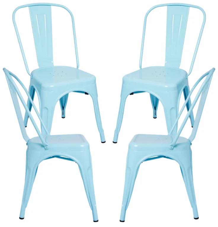 Pack 4 Cadeiras Torix - Azul céu
