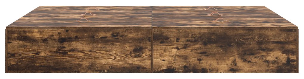 Cama de Armazenamento vidaXL Carvalho Fumado 150x200 cm