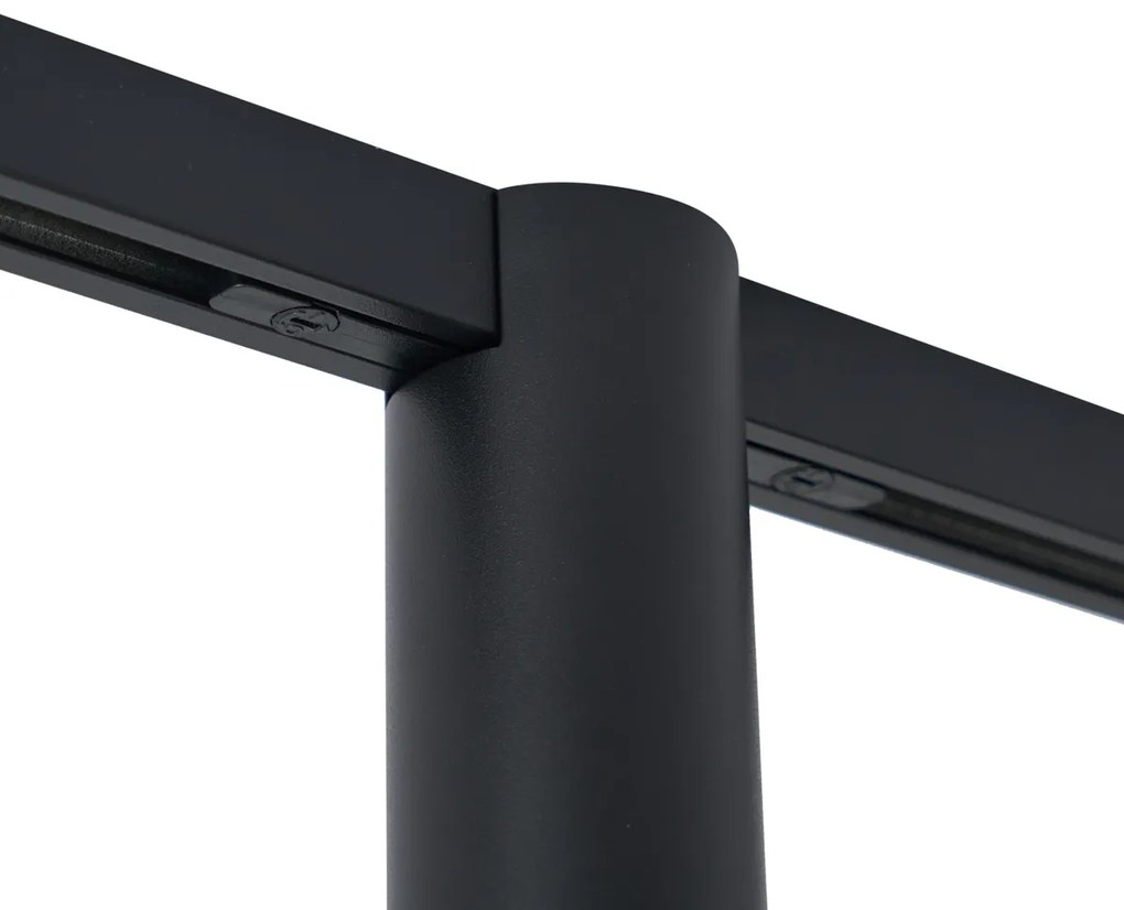 Foco moderno preto para sistema de calhas monofásico GU10 35mm - Slimline Nubee Honey