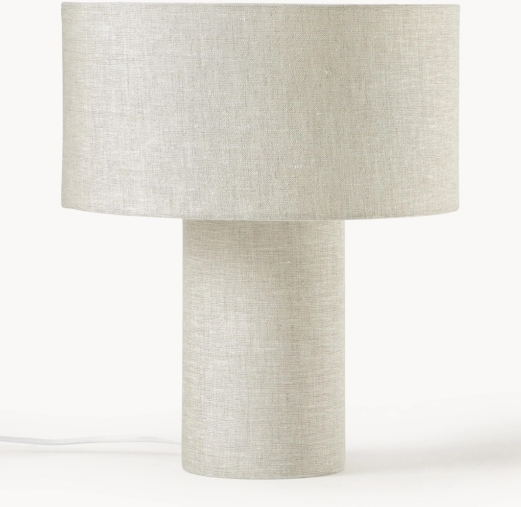 Candeeiro de mesa em linho Ron