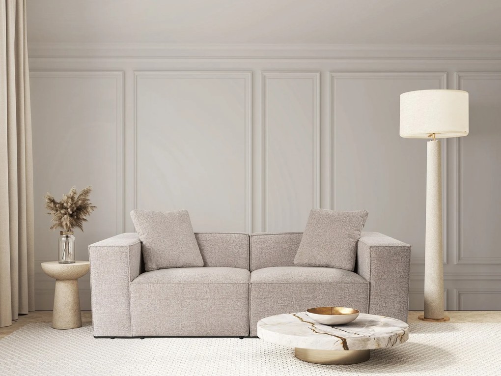 Sofá de 2 Lugares Lora – Mocha – 220x108x65 cm