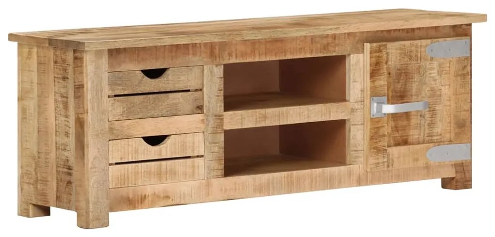 vidaXL Móvel de TV 110x30x40 cm madeira de mangueira áspera