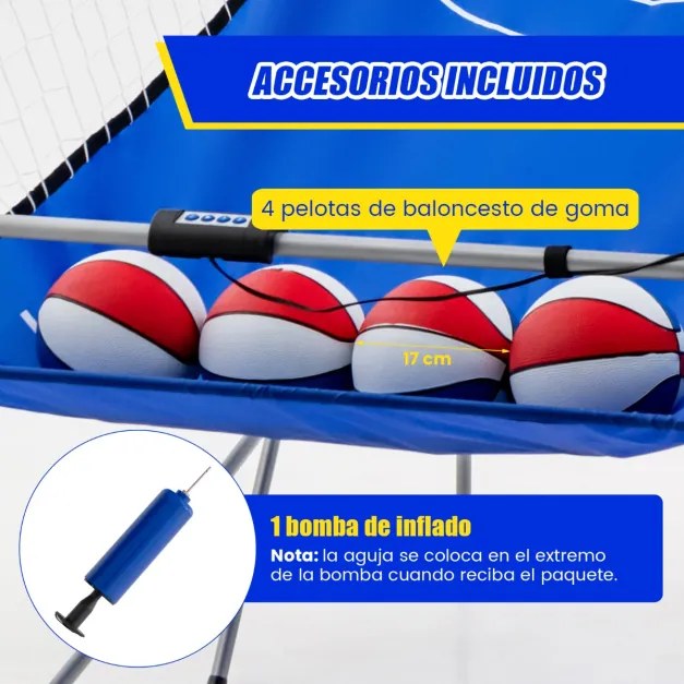 Jogo de basquetebol Placar eletrónico dobrável com 8 modos de jogo Suporte para cesto de basquetebol 206 cm Verde
