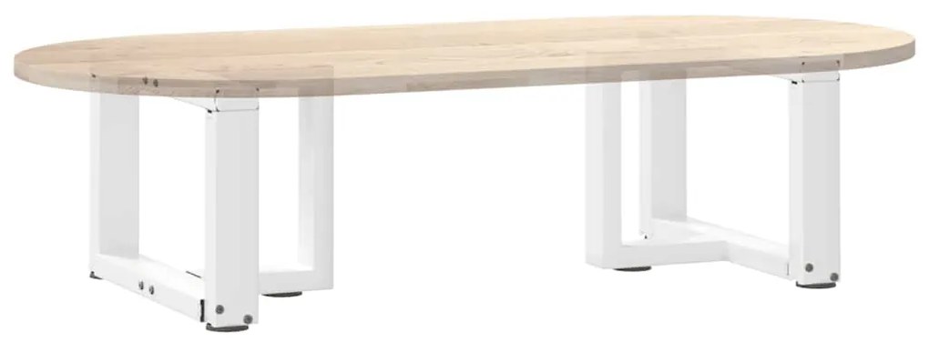 Pés para mesa de centro em forma de T, 2 peças, branco, 50x25x(30-31)